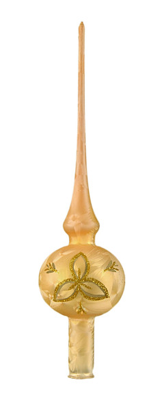 7 cm Spitze, Sortiment Blume, 1-fach Eislack champagner