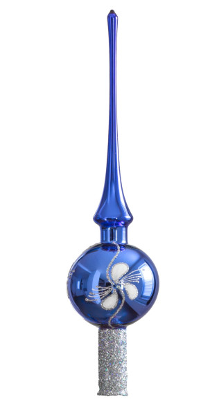 7 cm Spitze, Sortiment Orchideen-Twist, 1-fach glanz blau