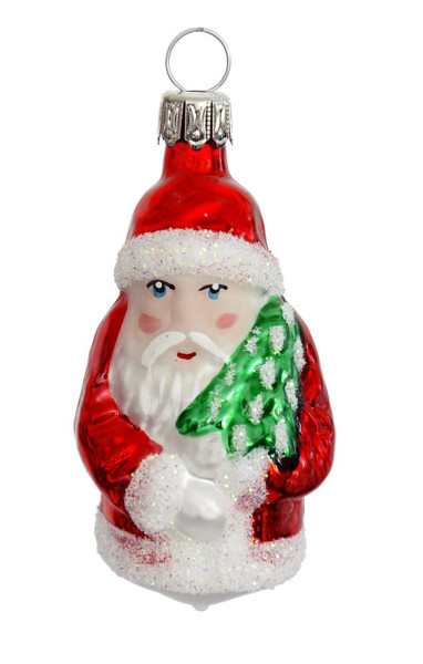 6 cm altdeutscher Weihnachtsmann mit Gesichtsfarbe