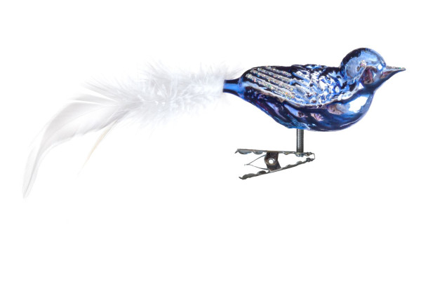 mittlerer Vogel, Sortiment Orchideen-Twist, 3-fach glanz blau