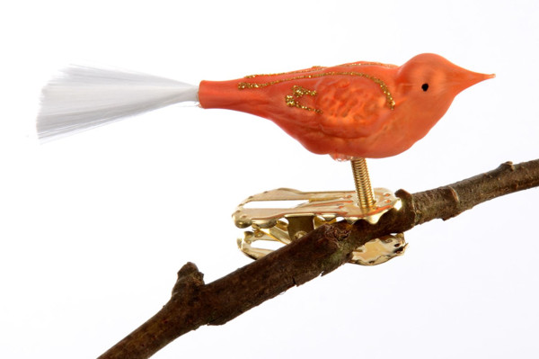 Mini-Vogel, Glasfaserschwanz Nr. 257/8 Eislack orange