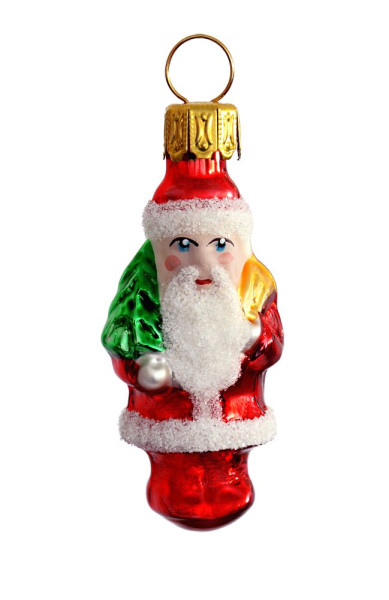 Mini-Weihnachtsmann mit Baum und Sack